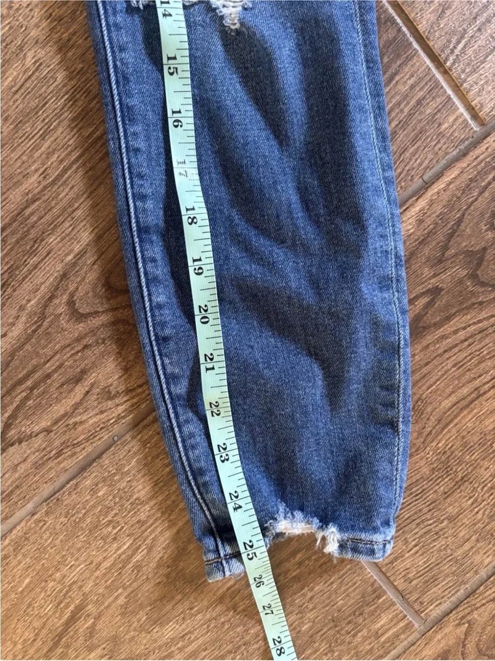 Abercrombie High Rise Super Skinny Ankle Jeans 27S Distressed Raw Hem